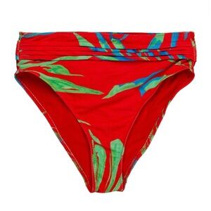 Ramy Brook Red and Green Bikini Bottom